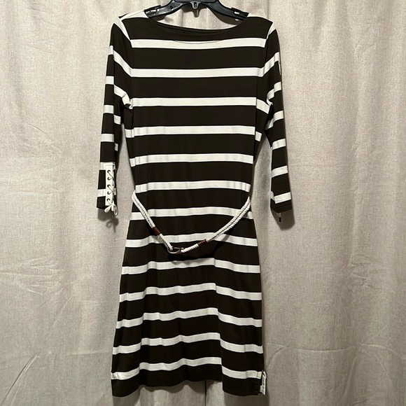 Ralph Lauren Dresses & Skirts - Ralph Lauren Nautical Striped Green Dress Size small